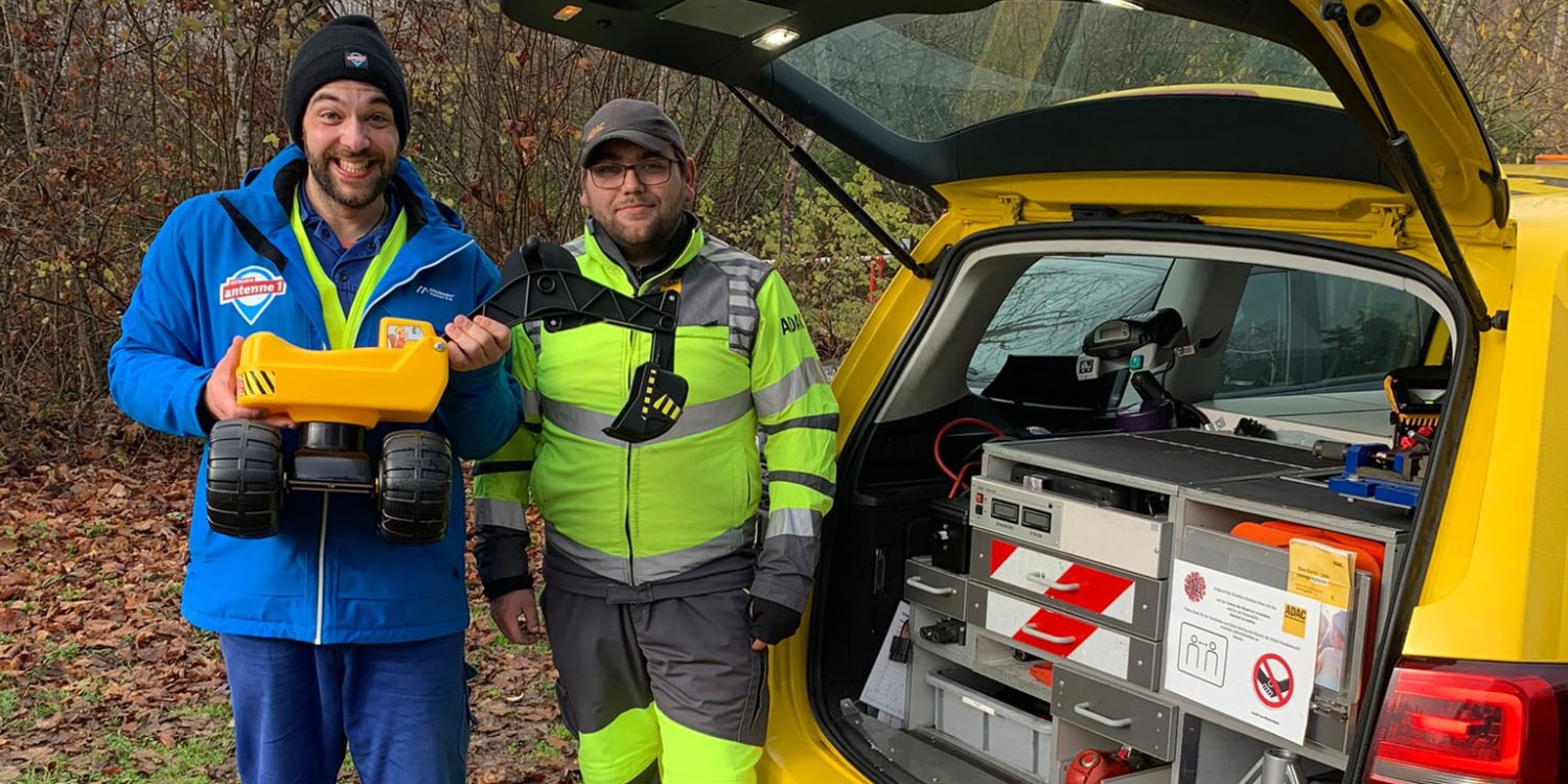 ADAC Pannenhilfe rettet Hitradio antenne 1 Bagger-Wette | ADAC